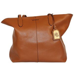 Lauren by Ralph Lauren Brown Leather Tote